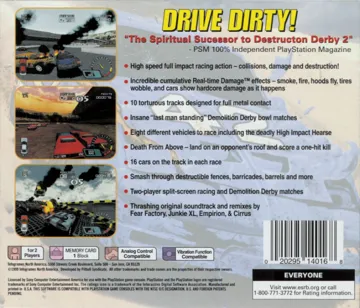 Demolition Racer (EU) box cover back